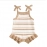 Lovely Baby Girls Boys Summer Cute Romper Sleeveless Bow Strap Ruffle Striped Ribbed Jumpsuits Playsuit
