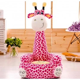 Baby Sofa Support Seat Cover Lightness and Portability No Space Occupy Cartoon Giraffe Toddler Learning To Sit Chair Case