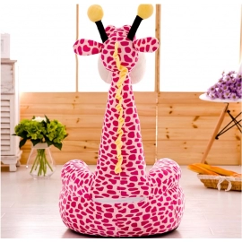 Baby Sofa Support Seat Cover Lightness and Portability No Space Occupy Cartoon Giraffe Toddler Learning To Sit Chair Case