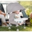 baby dining chair with Awning portable Feeding Baby chair with Tray for camping Beach Adjustable Sunshade cover baby Seat