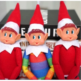 Christmas Elf Doll New Bookshelf Fairy Doll Christmas Doll Accessories Desk Ornaments Home Decorations