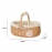 Rattan Picnic Basket Seaweed Wicker Rattan Hanging Flower Hand Woven Serving Basket With Handle Picnic Fruit Flower Basket