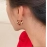 New Vintage Enamel Color Metal Texture Small Hoop Earrings for Women Trendy Gold Plated Statement Ear Buckle Creative Jewelry