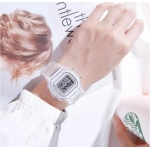 Electronic Watches for Women Men Rose Gold Silicone Strap Transparent Dress LED Digital Wristwatch Sport Clock