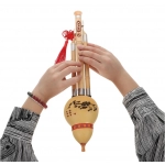 Chinese Handmade Hulusi Bamboo Gourd Cucurbit Flute Ethnic Musical Instrument bB Key for Beginner Music Lovers Instruments